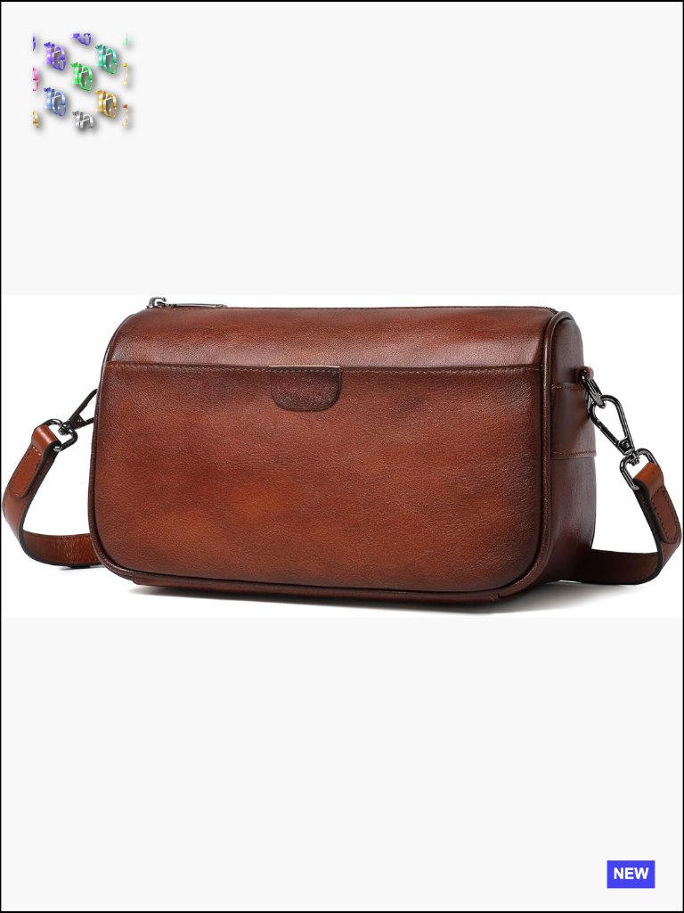 Genuine Leather Crossbody Hobo Bag Adjustable Straps Trendy Casual Handbag